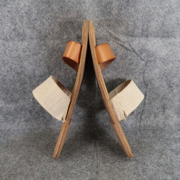 Old Navy Shoes Womens 7.5 Sandal Casual Slide Double Strap Totally Natural Flats - Picture 9 of 13